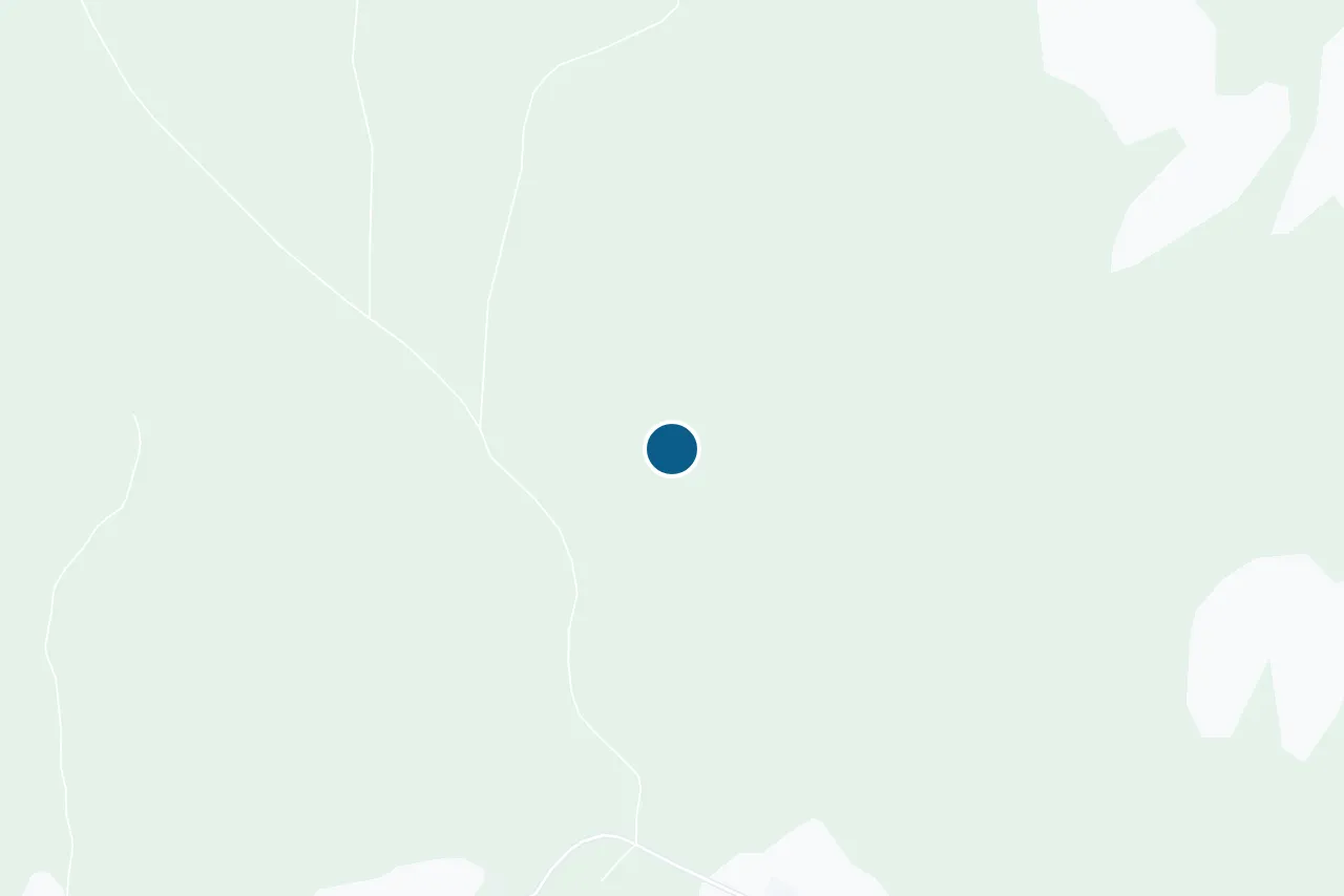 Map of Evje og Hornnes with the test centre marked