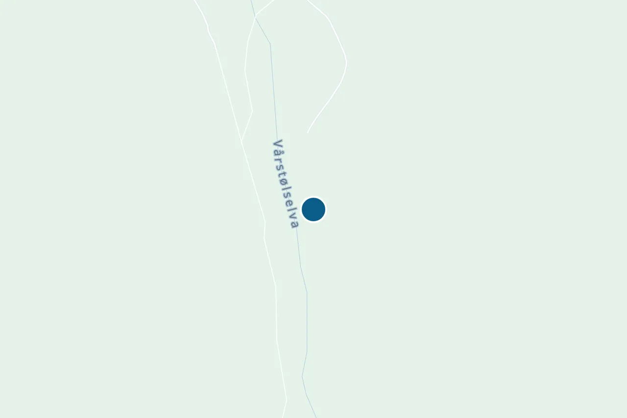 Map of Gloppen with the test centre marked