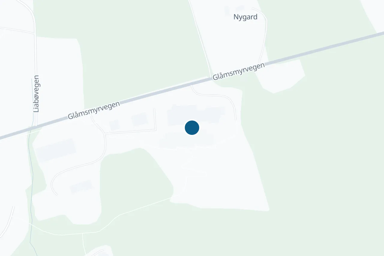 Kart over Halsa med prøvestedet markert