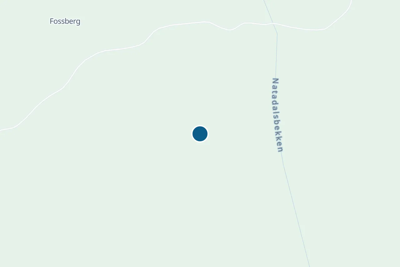 Map of Kvinnherad with the test centre marked