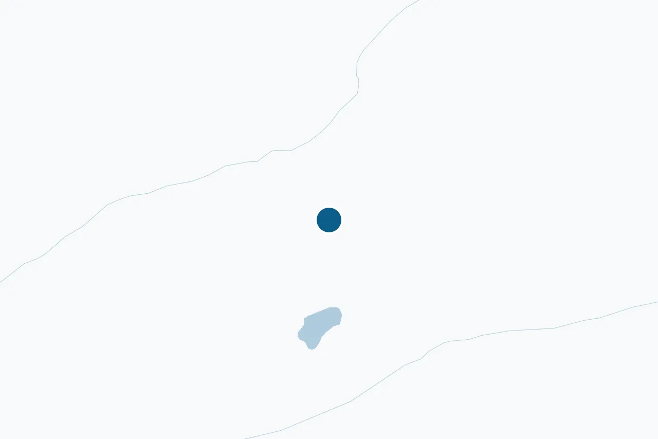 Map of Leirfjord with the test centre marked