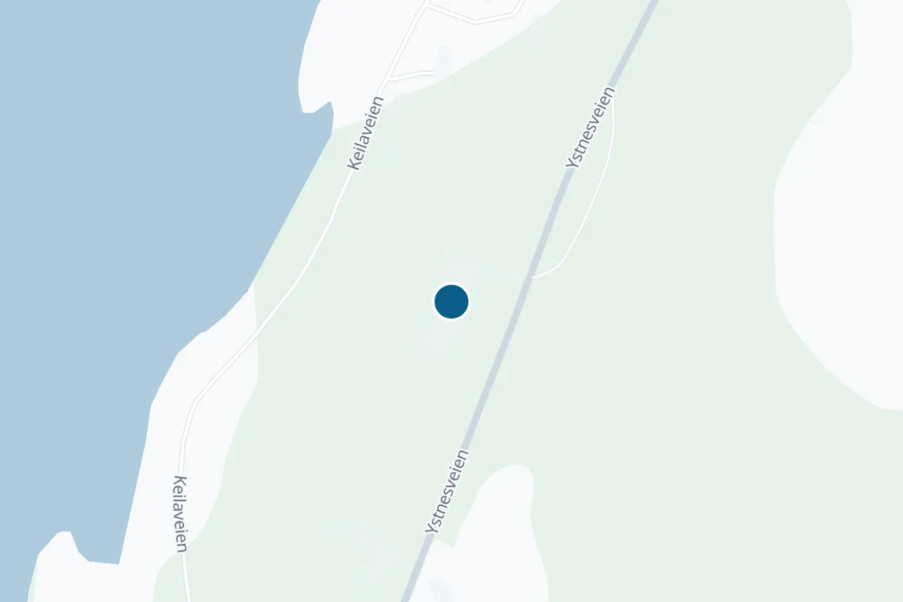 Kart over Loppa med prøvestedet markert
