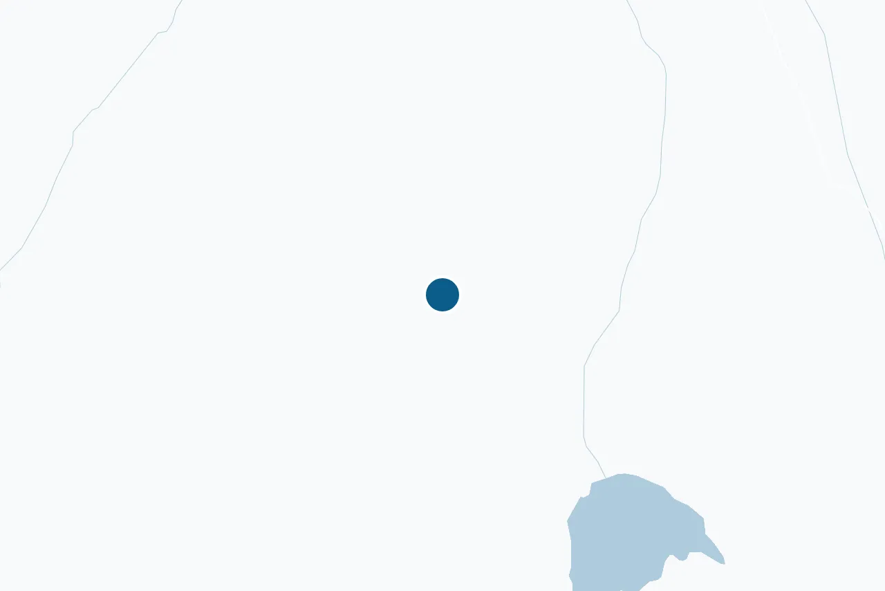 Map of Nore og Uvdal with the test centre marked
