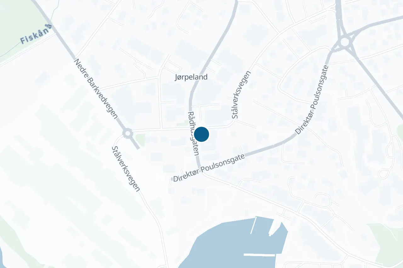 Map of Strand with the test centre marked