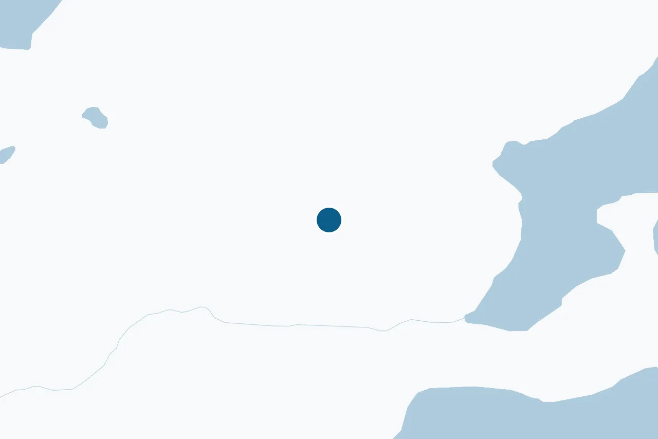 Map of Tinn with the test centre marked