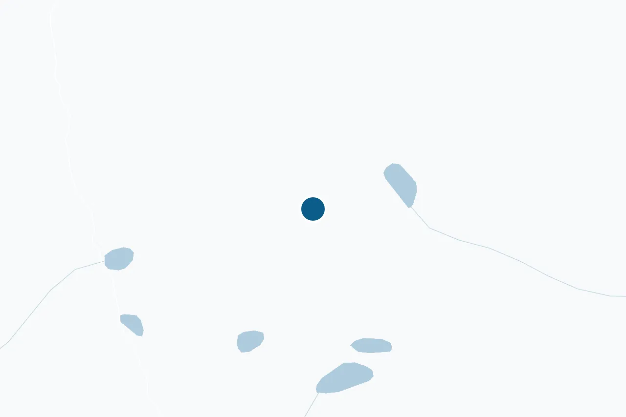 Map of Voss with the test centre marked